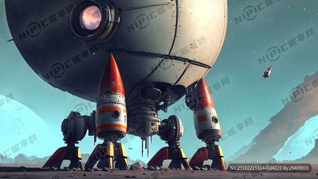 火箭 机器人 太空 科技 梦幻