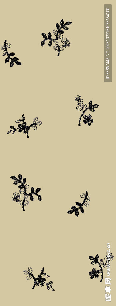 线条花