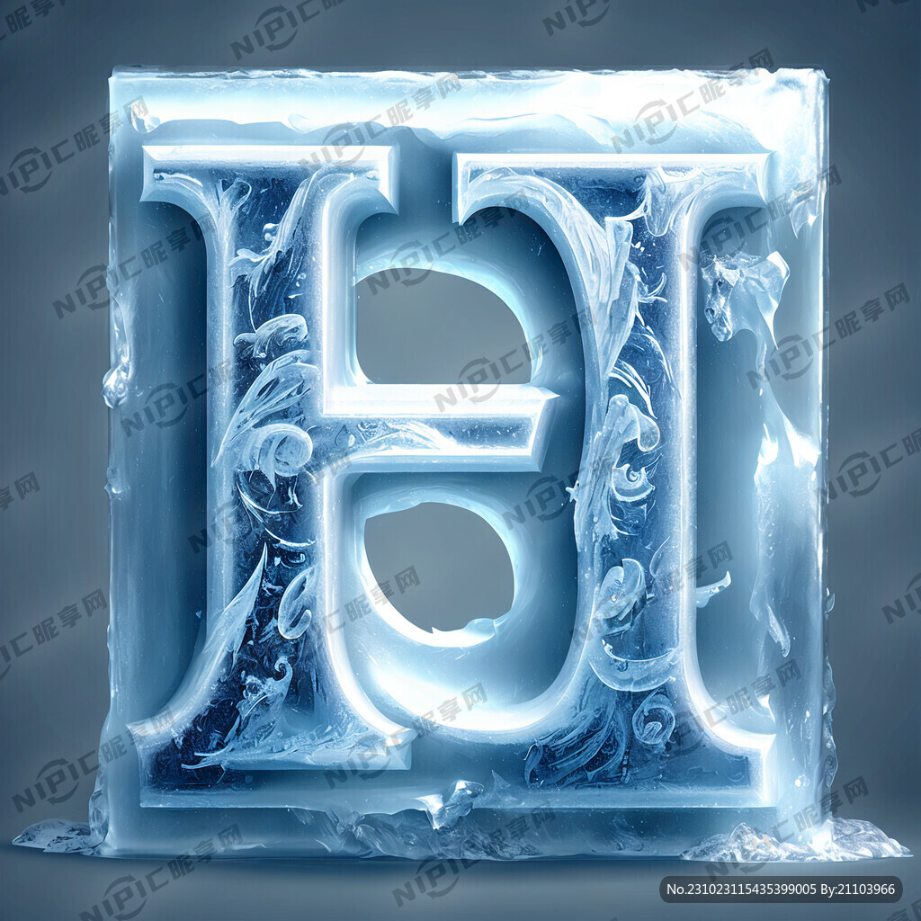 冰雕字你好