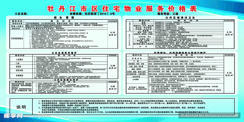 物业标准图版