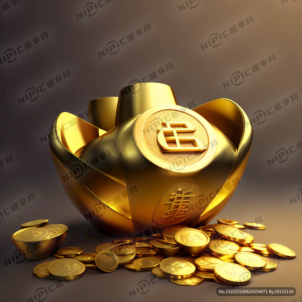 有财做图标 含竹子 金元宝