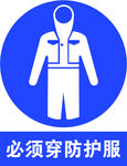 必须穿防护服