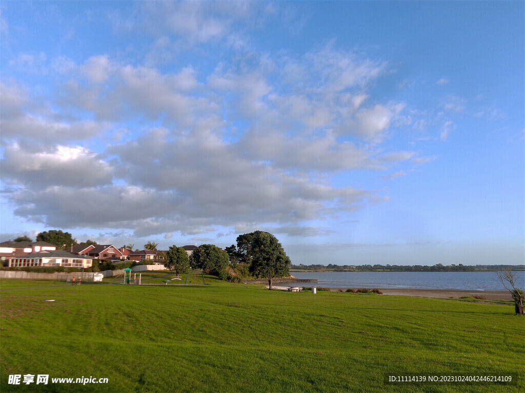 奥克兰海边小镇风景