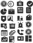 上市公司金融简约风标签图标免扣