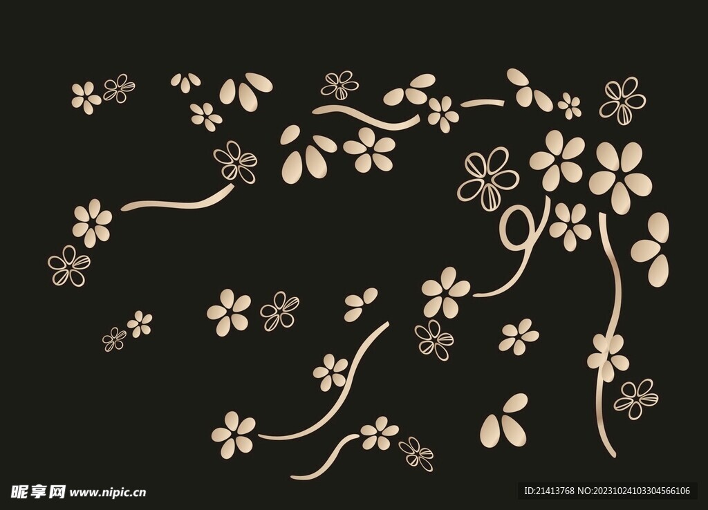 花边花纹底纹 