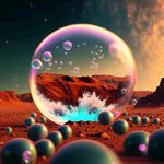 荷花撞火星，泡泡，梦幻，科幻