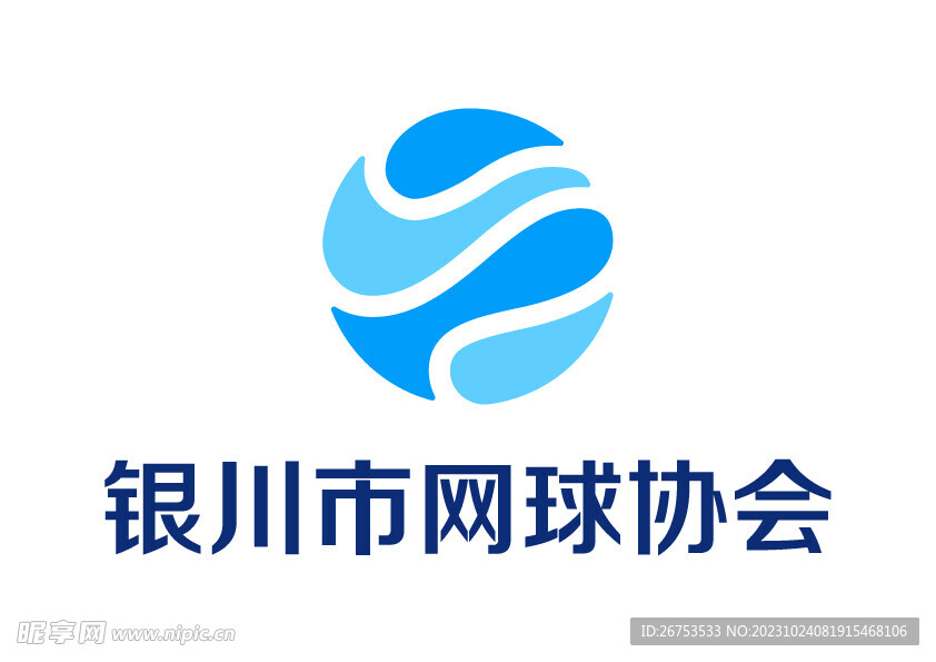 银川市网球协会 LOGO 标志