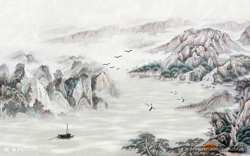 山水画  