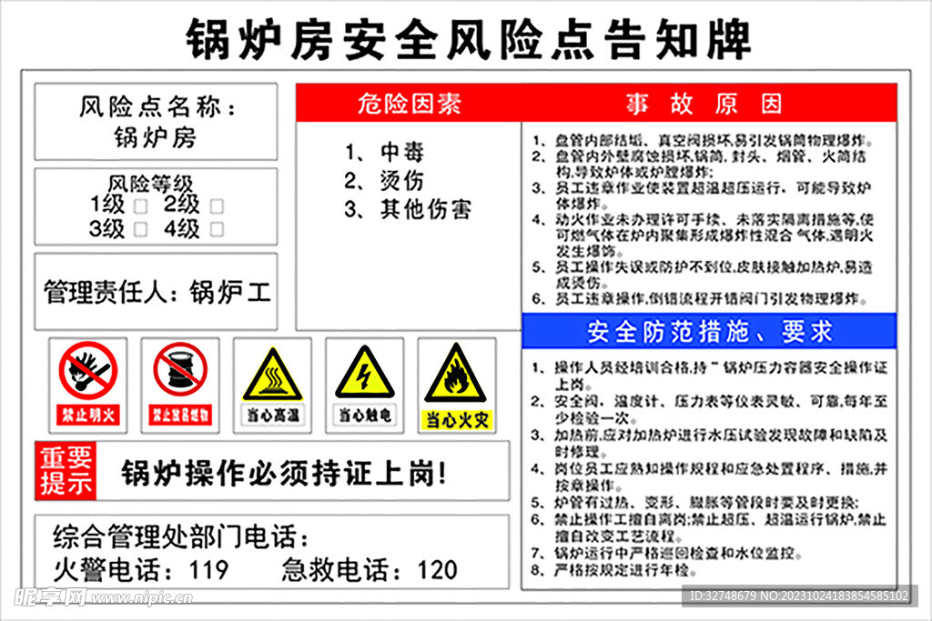 锅炉房展板海报