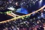 城市楼宇夜景