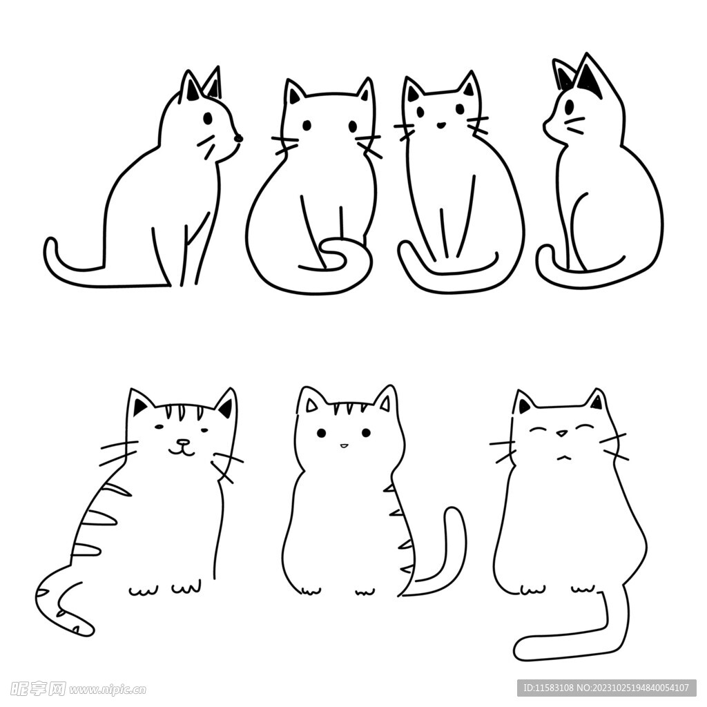 猫简笔画