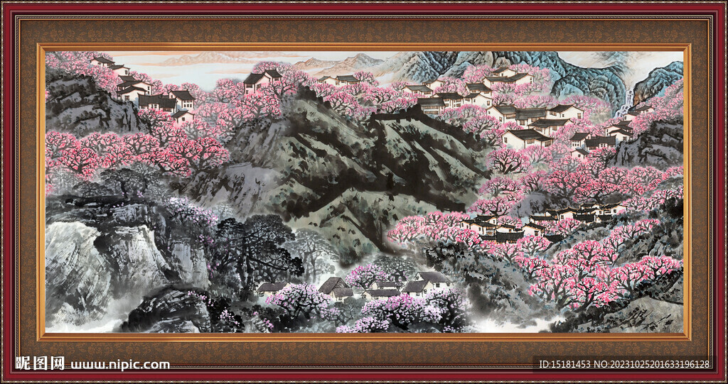 国画山水画 