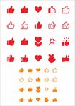 互联网矢量点赞图标icon
