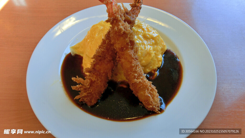 炸虾美食