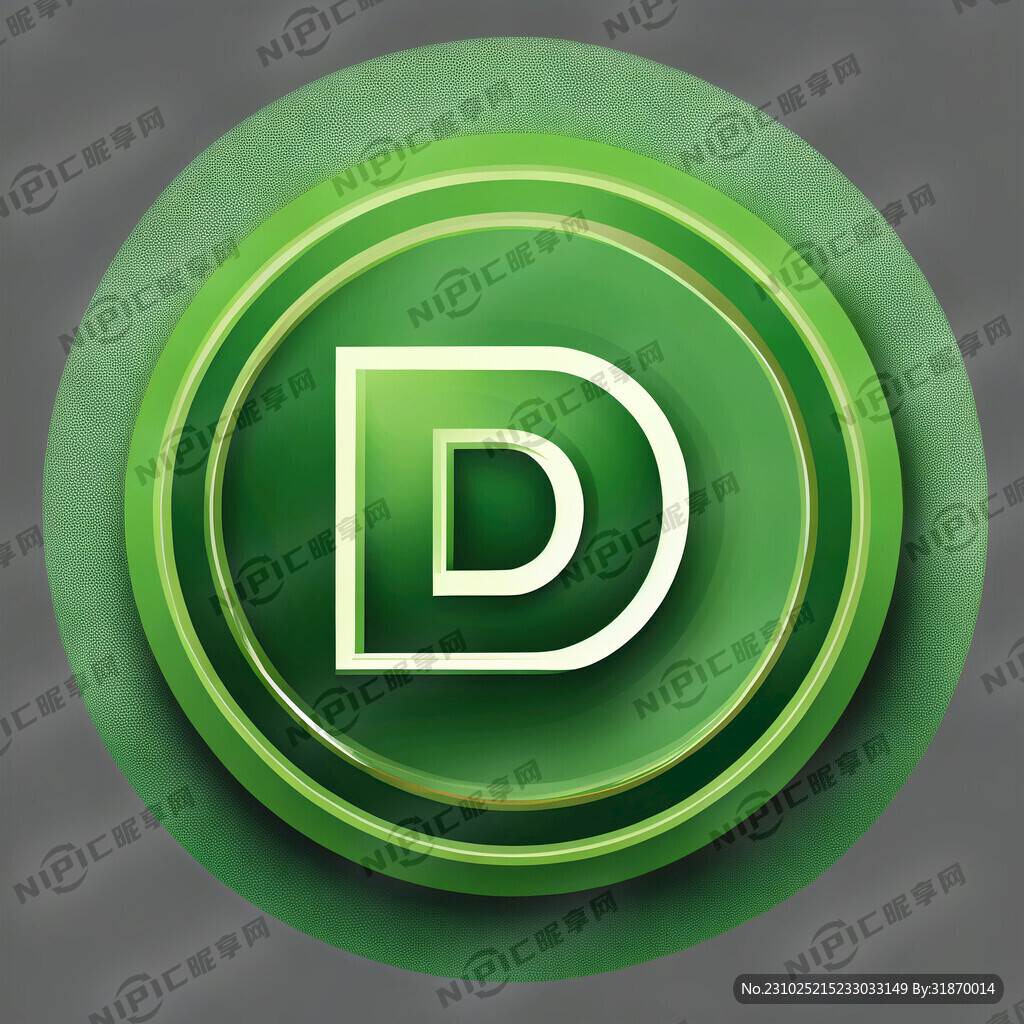 企业图标 圆形 绿色