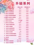 美容价目表