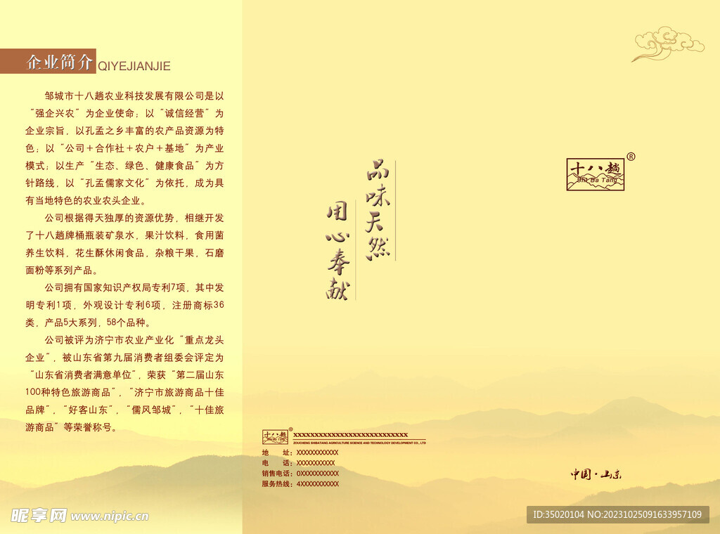 三折页 