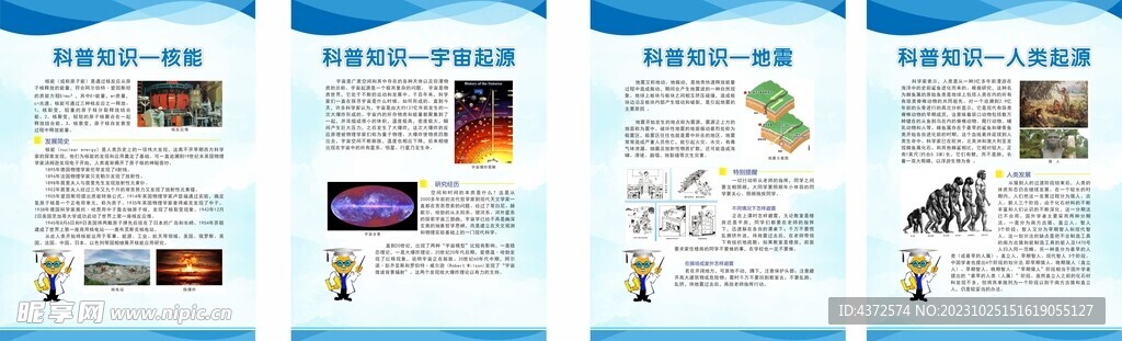 科普知识展板 核能 宇宙起源 