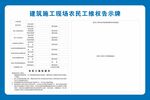 农民工维权 公示牌