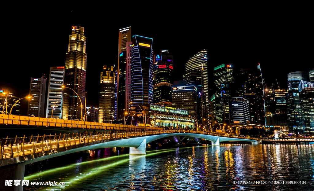上海外滩城市夜景