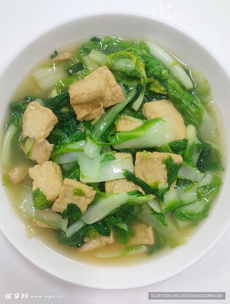 小白菜炒豆腐