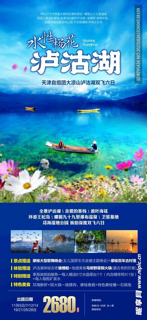 水性杨花 泸沽湖 波叶海花  