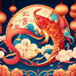 新年快乐为主题
生成一月份挂历背景