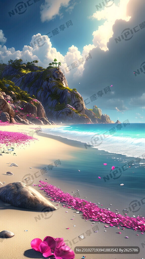 海滩梦幻唯美风景 超高清