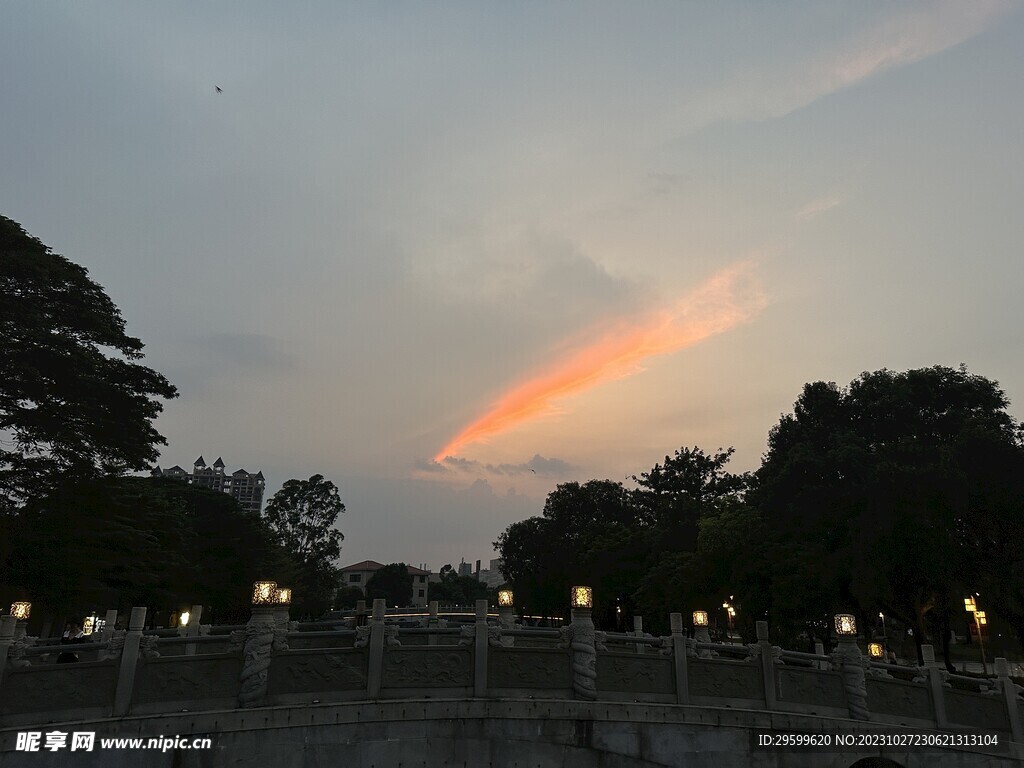 顺峰山晚霞