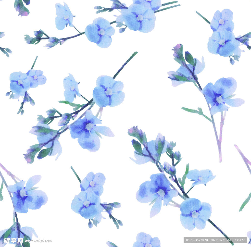 水彩花
