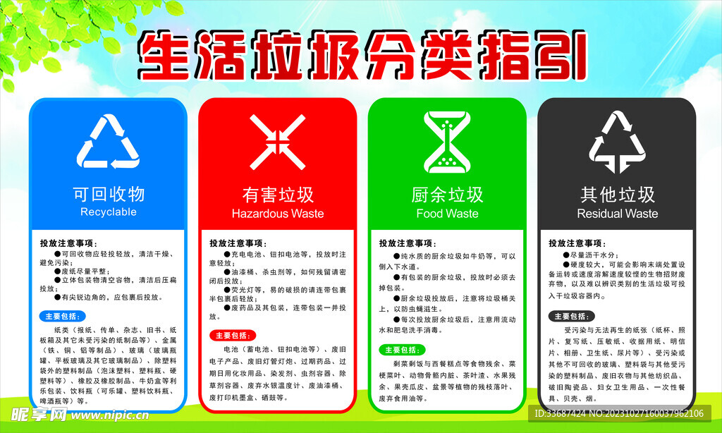 垃圾分类指引