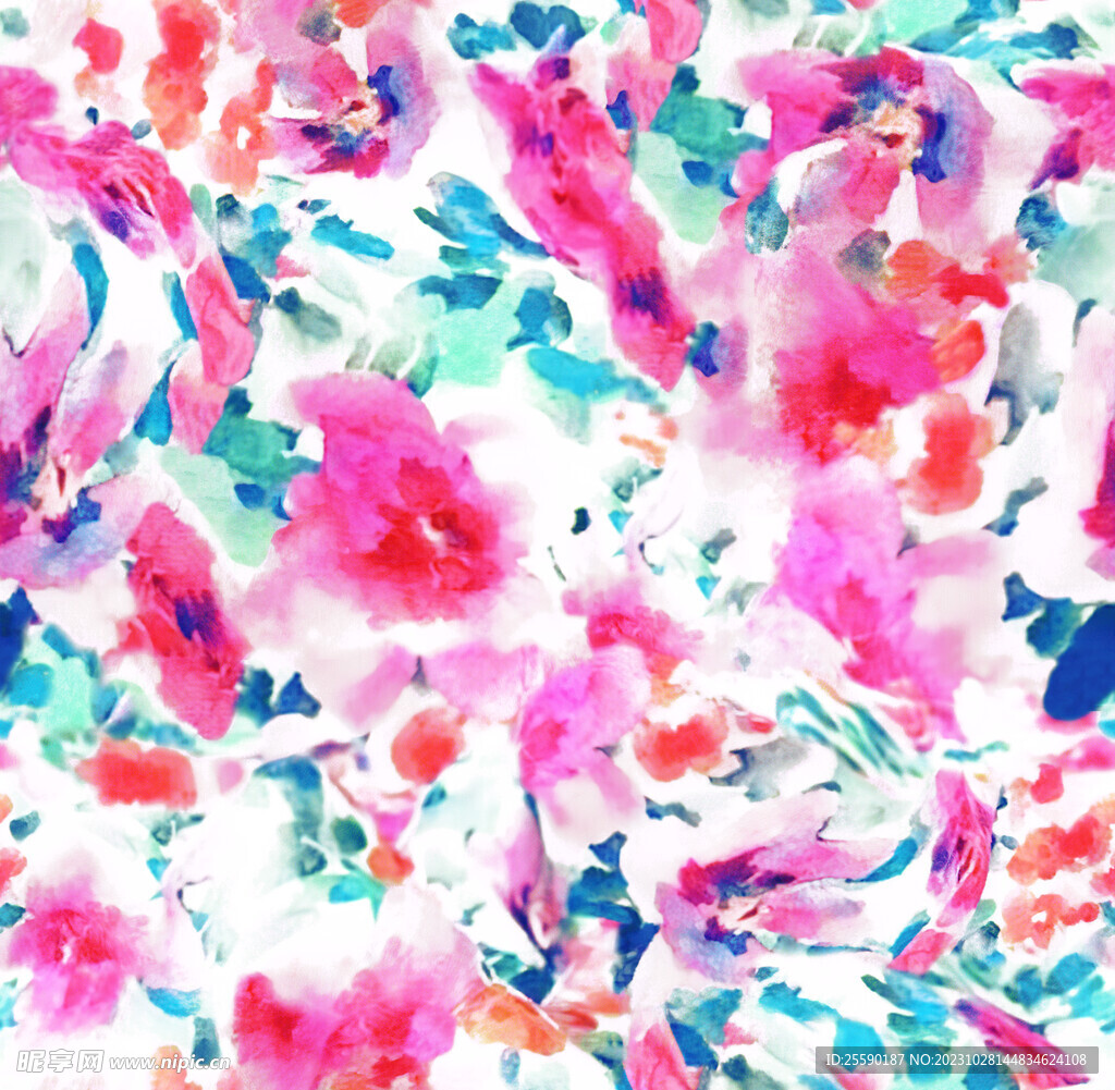 水墨花