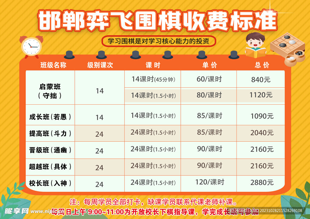 收费标准