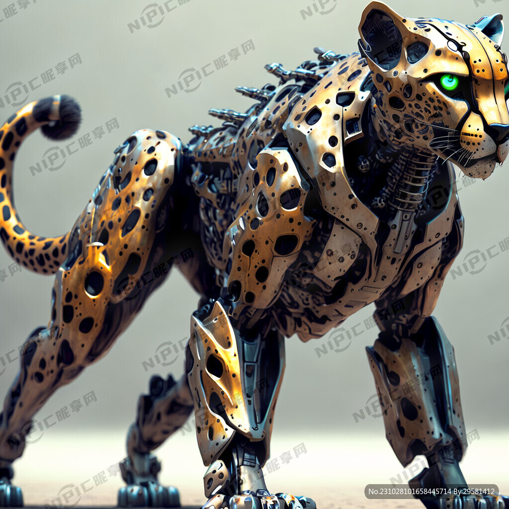 猎豹 人形形态机器人 金属科技