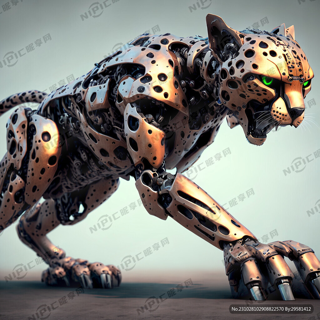 猎豹 人形形态机器人 金属科技