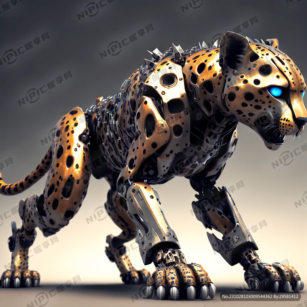 猎豹 人形形态机器人 金属科技