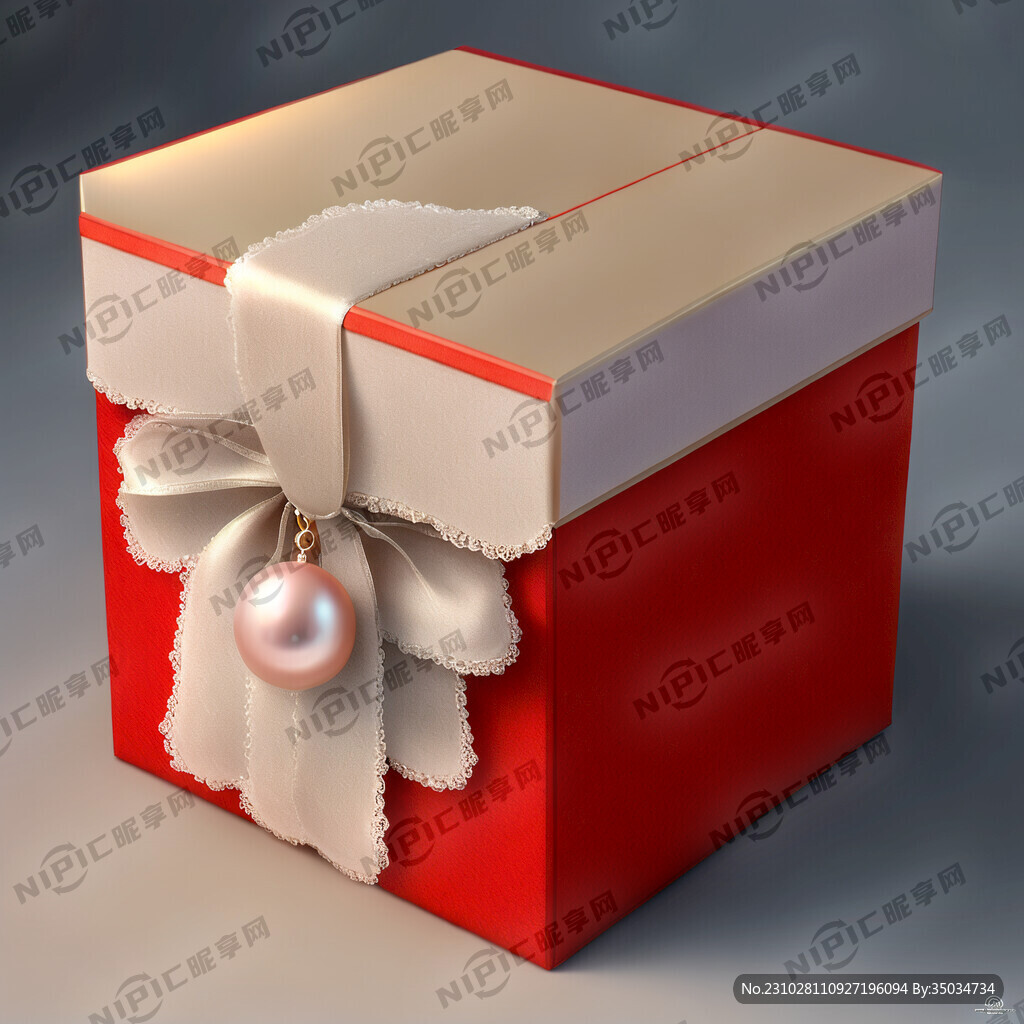 翻盖礼盒 红色 内托珍珠棉