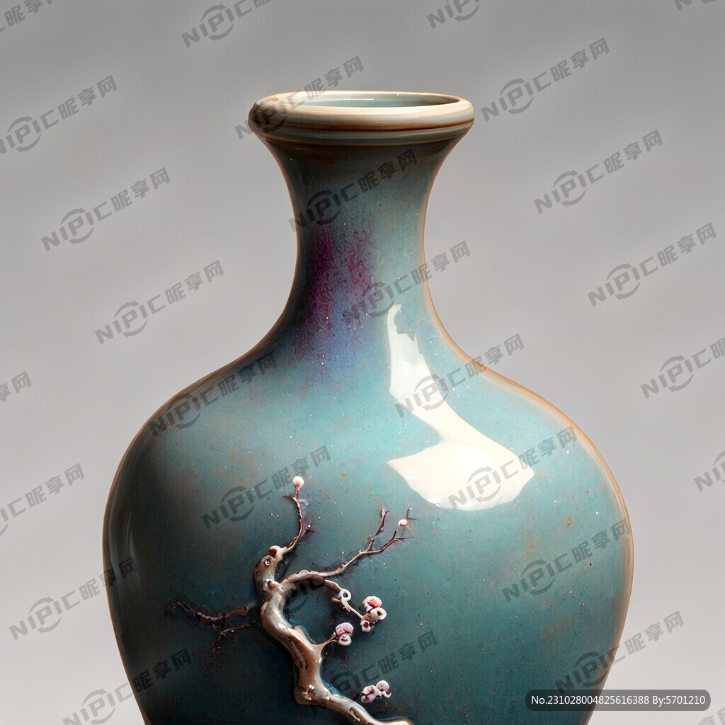 钧窑窑变梅瓶