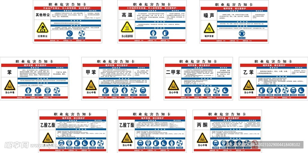 职业危害告知牌