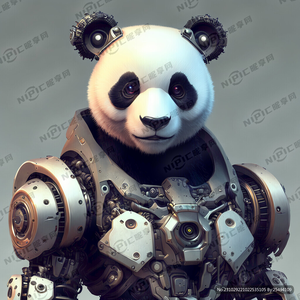 帅气的机器熊猫