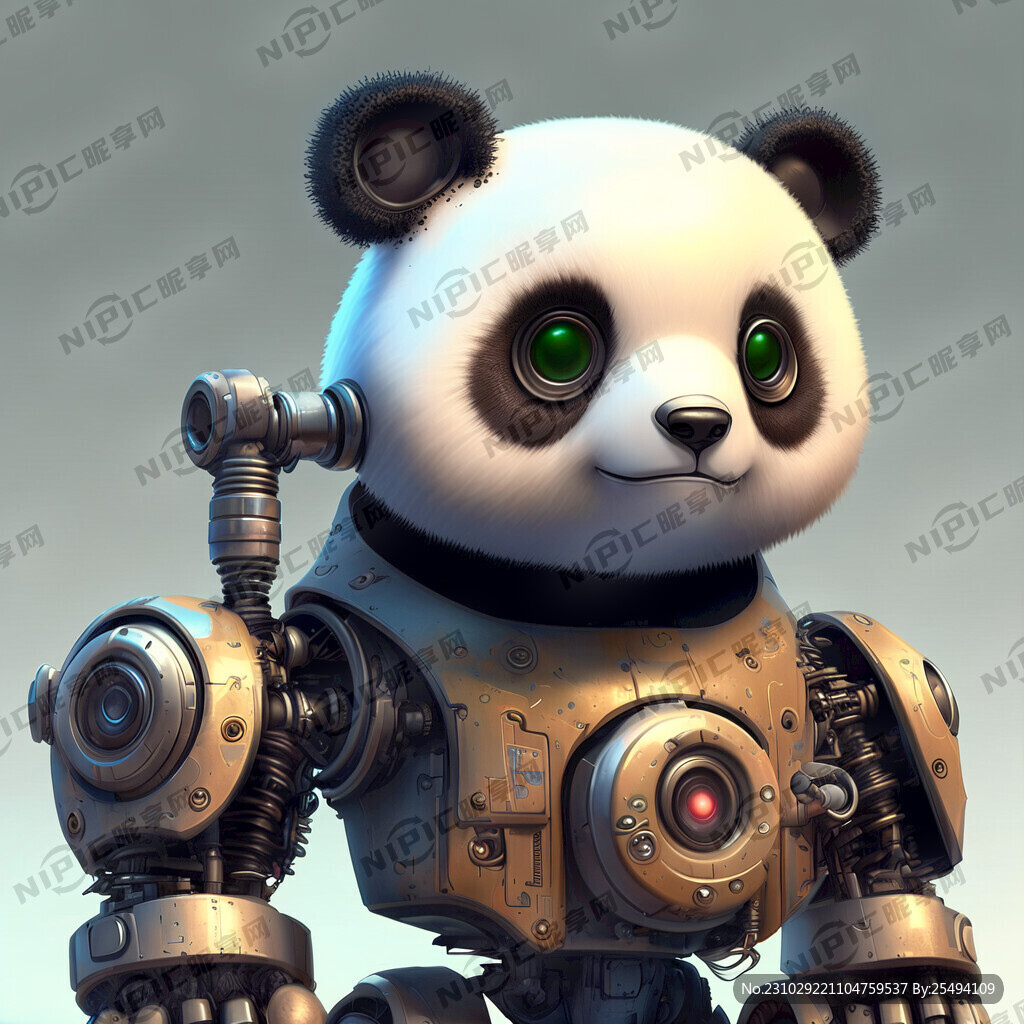 可爱的机器熊猫