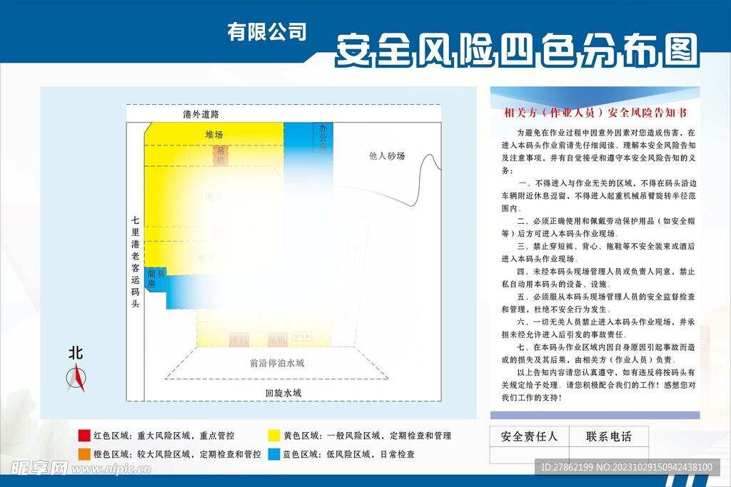 安全风险四色分布图