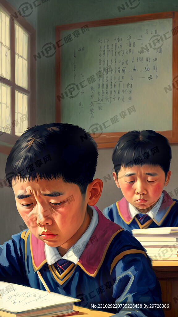 小学生 考试 压抑