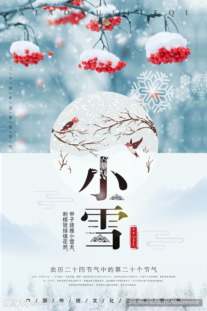 小雪海报