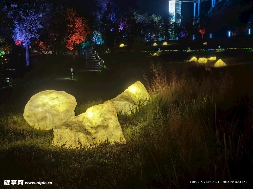 三岔湖夜景