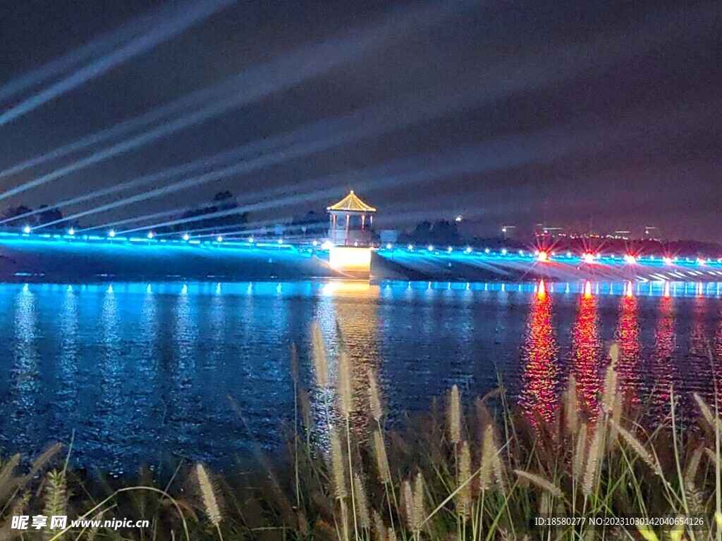 三岔湖夜景