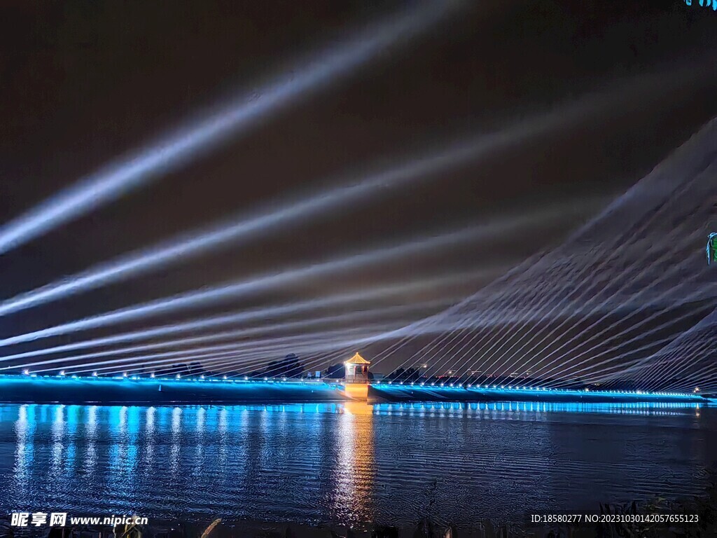 三岔湖夜景