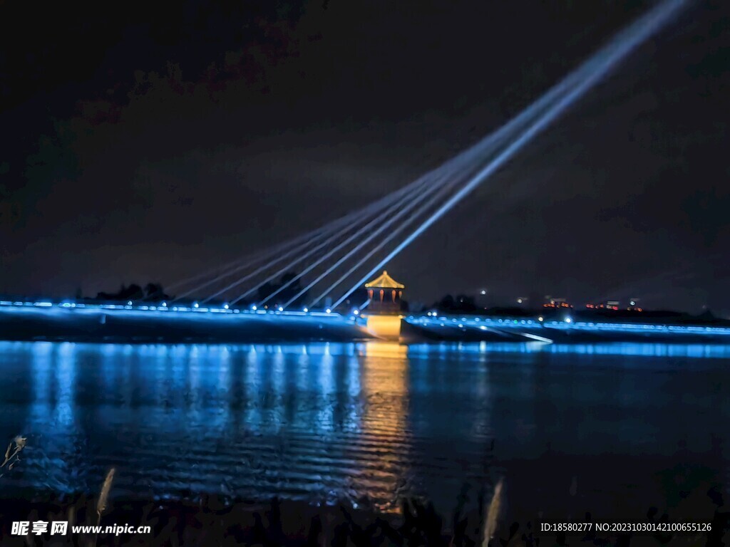 三岔湖夜景