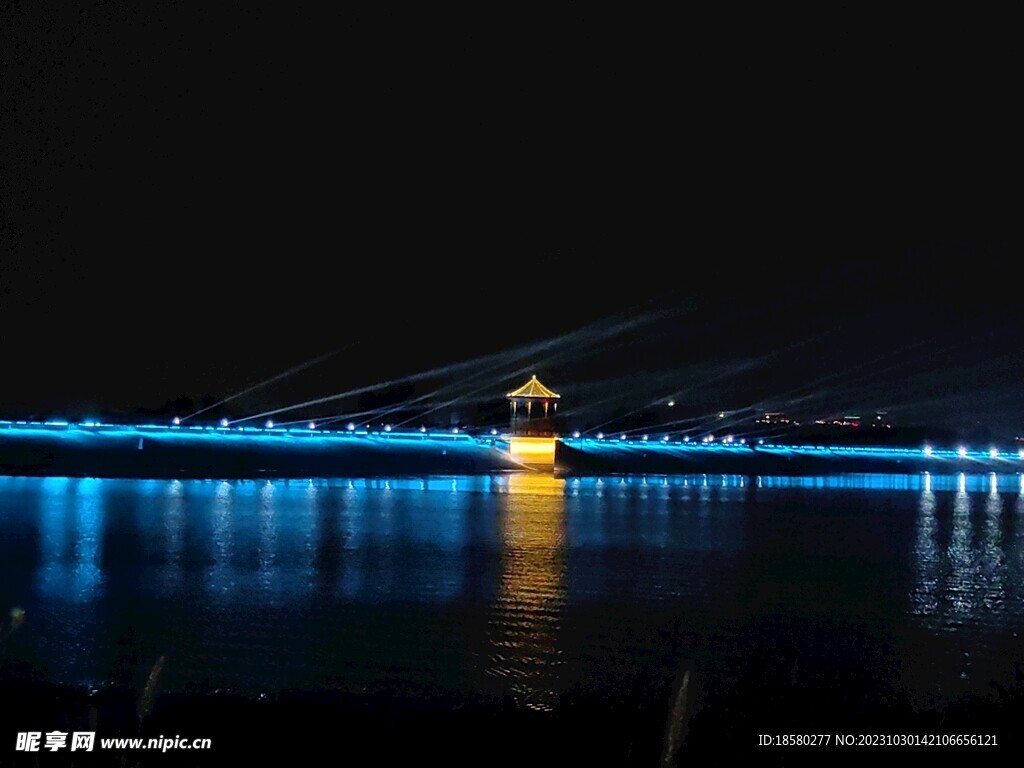 三岔湖夜景