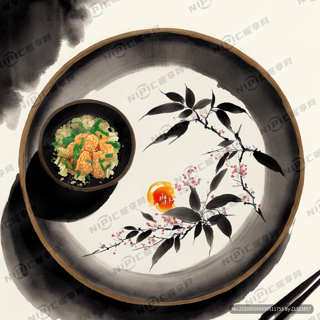中式 古风 餐盘